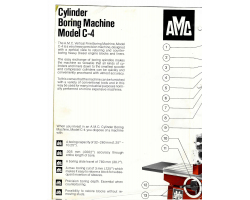 Amc Cylinder Boring Machine Model C-4