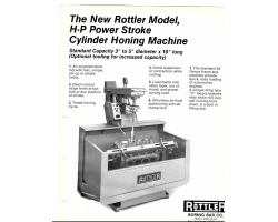 Rottler H-P Power Stroke Cylinder Honing Machine